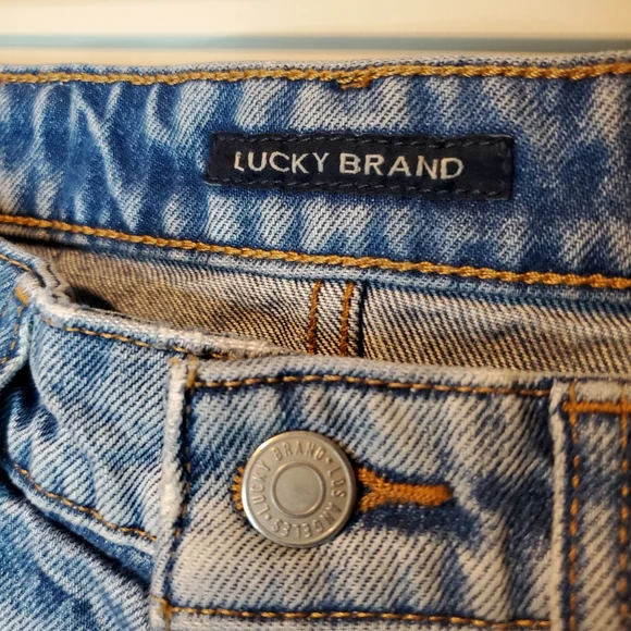 LUCKY BRAND 'SO LUCKY' Womens High Rise Cut Off Jean Shorts - Picture 5 of 7